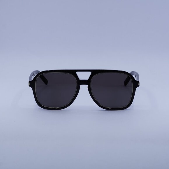 🕶️ New Saint Laurent SL602 RIM 001 Sunglasses - Black Frame, Black Lenses - Picture 2 of 11